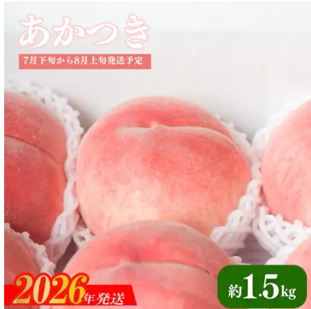 もも あかつき 約1.5kg 化粧箱入